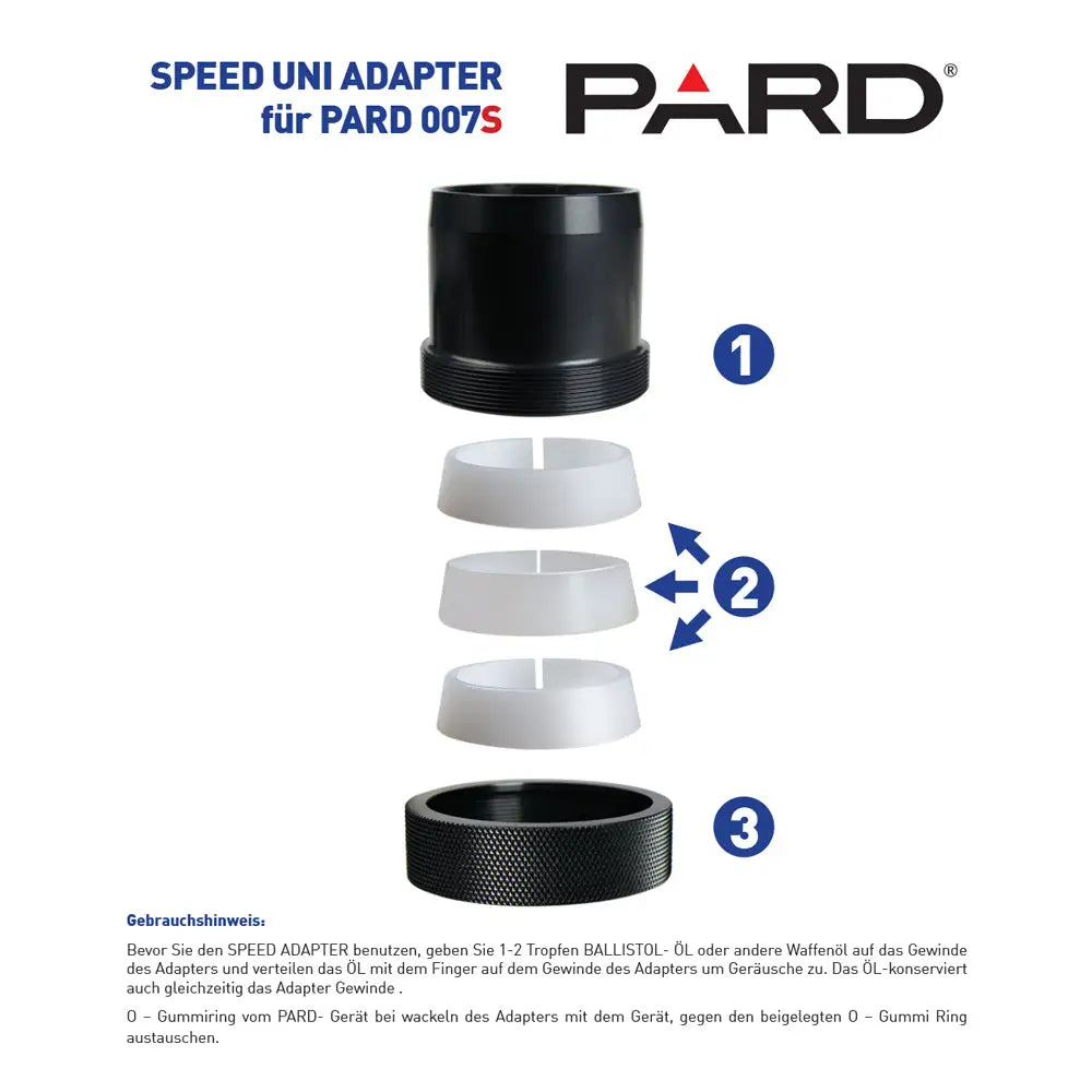 Speed Uni3 Adapter 35,2-47 mm für PARD NV007S