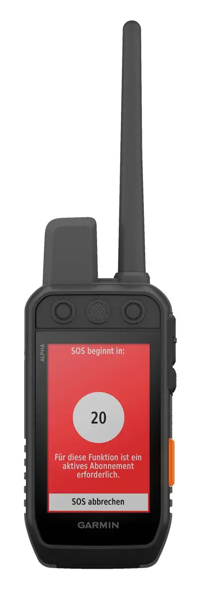 Es handelt sich hier um Garmin Alpha 300iK Handteil für das Hundetraining.