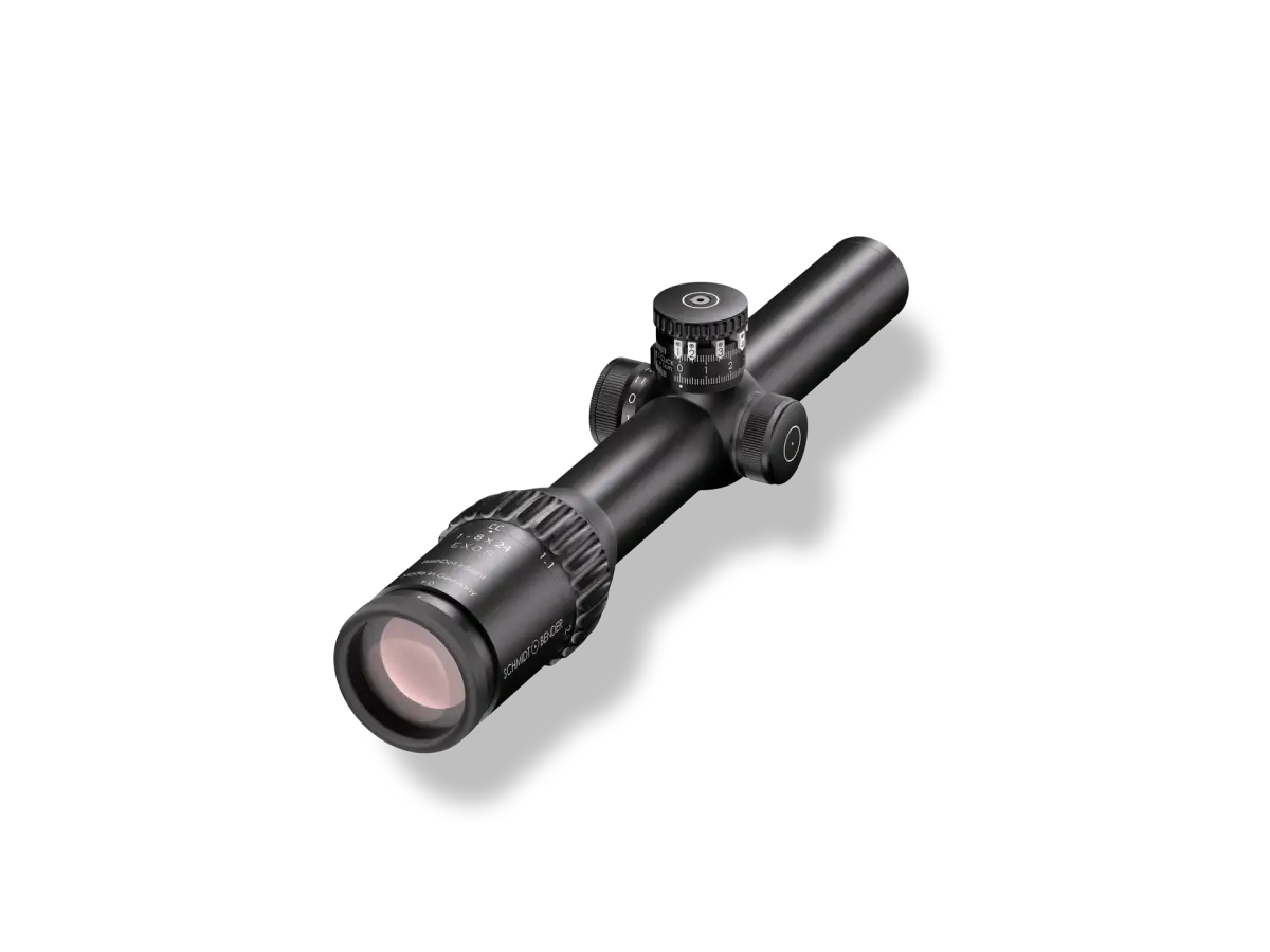 Es handelt sich hier um Zielfernrohr 1-8x24 Exos Schmidt & Bender für die Jagd.