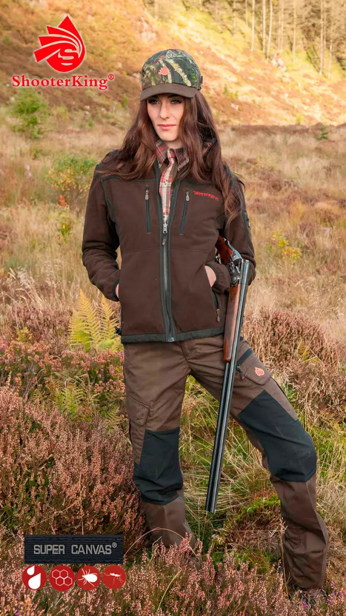 Es handelt sich hier um SHOOTERKING Cordura Hose zweifarbig für Damen für die Jagd.