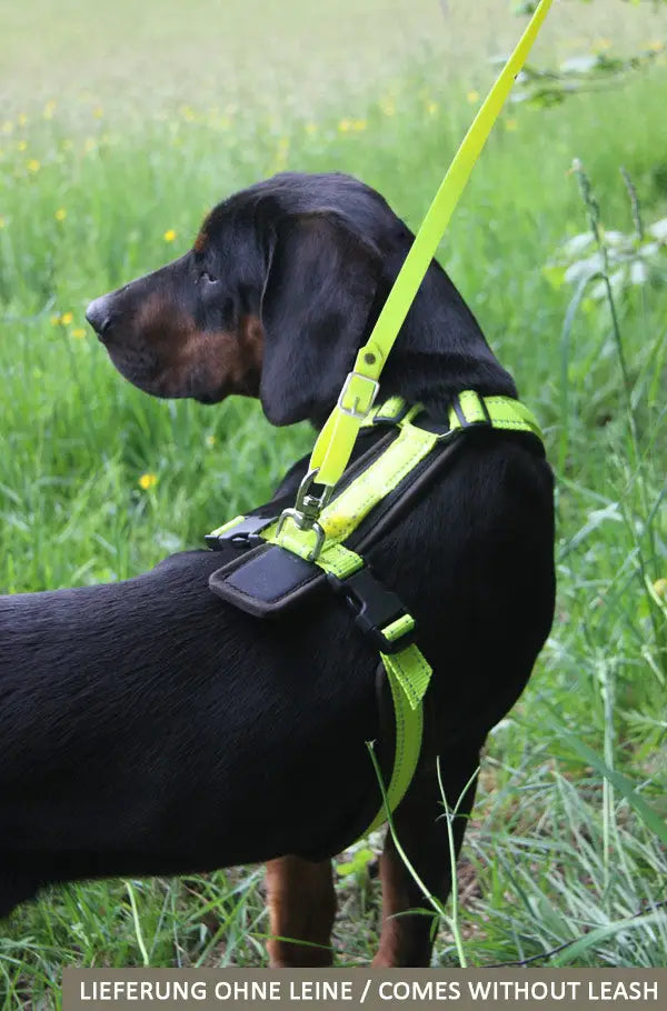 AKAH Brustgeschirr Tracker neongelb Hundegeschirr