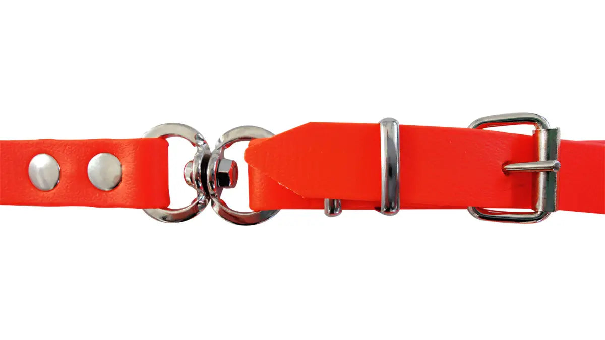 Es handelt sich hier um AKAH BioThane® Umhängeleine mit Halsung für die Jagd.