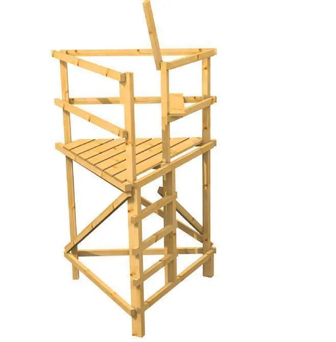 Mobiler Drückjagdbock als Dreibein, Konstruktionszeichnung, Bauanleitung