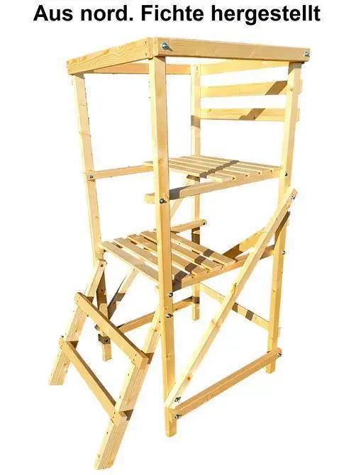 Zeichnung / Konstruktion / Plan: Drückjagdbock klappbar DBKS 2,00m Höhe, Leiter schräg für die Jagd.