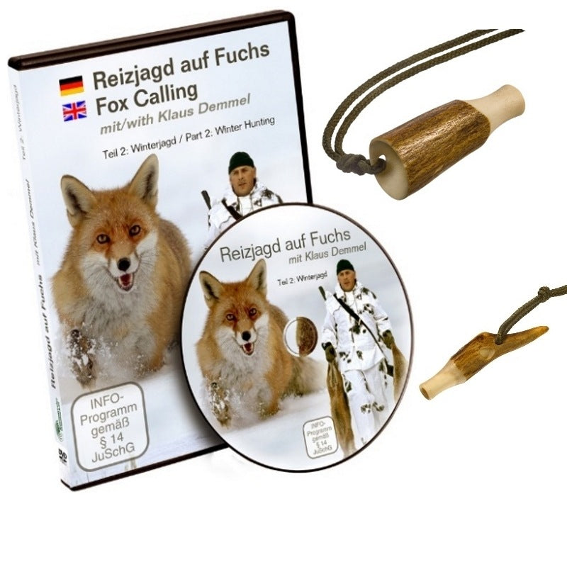 Reizjagd Set (Kaninchenklage, Mauspfeifchen, inkl. DVD) - Winterjagd