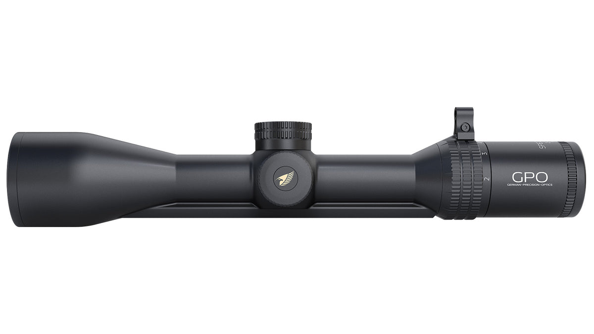 GPO-Spectra-6x2-12x50i-Zielfernrohr, mit Schiene, Absehen G4i für die Jagd.
