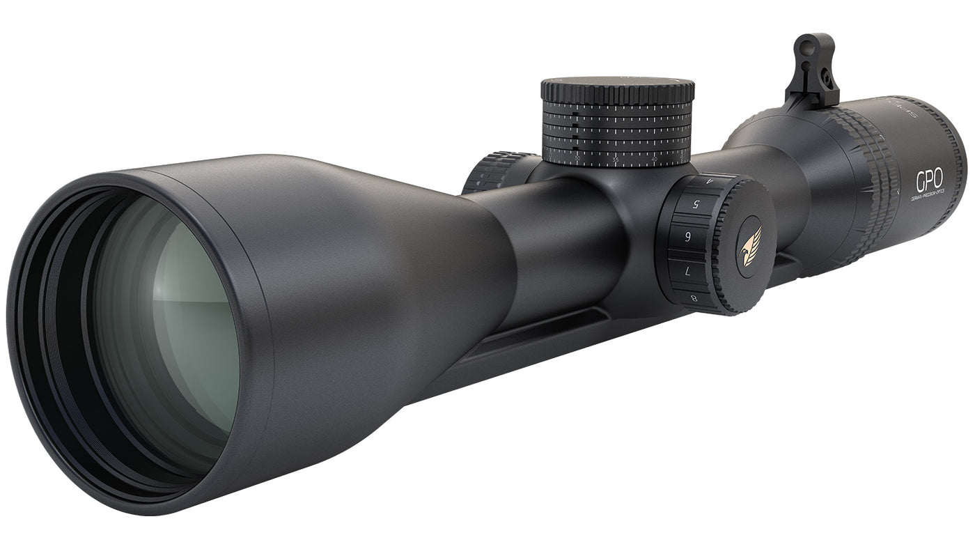 GPO-Spectra-6x2-12x50i-Zielfernrohr, mit Schiene, Absehen G4i für die Jagd.