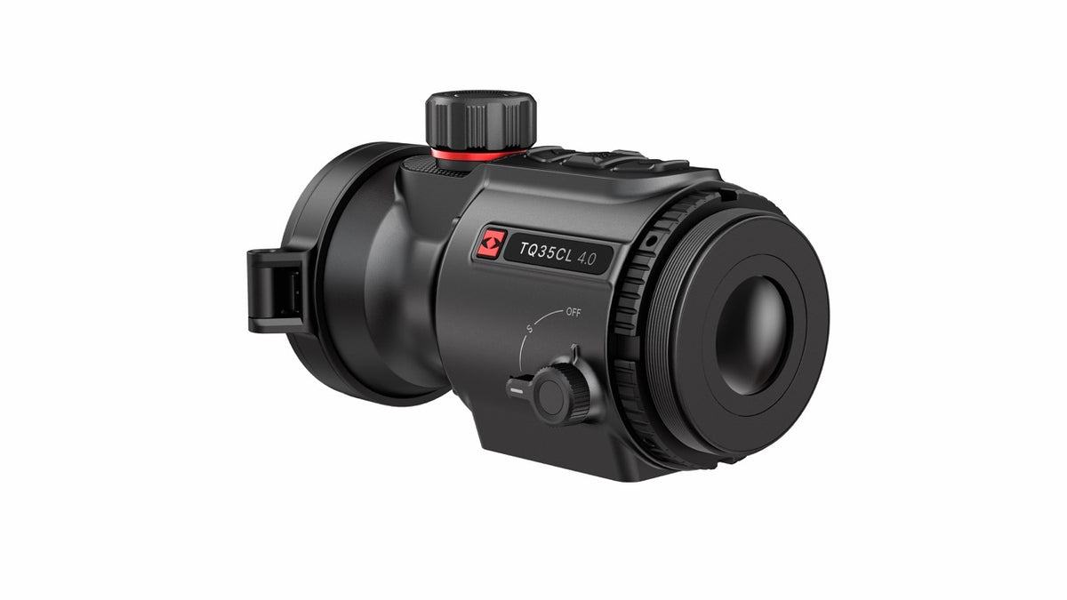 HIKMICRO Thunder TQ35CL 4.0 – Frontansicht Objektiv mit integriertem LRF-Modul