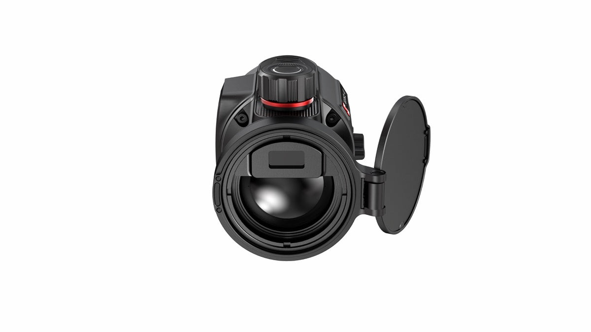 HIKMICRO Thunder TQ35CL 4.0 Waermebild Vorsatzgeraet – Seitenansicht mit OLED-Display und Bedientasten