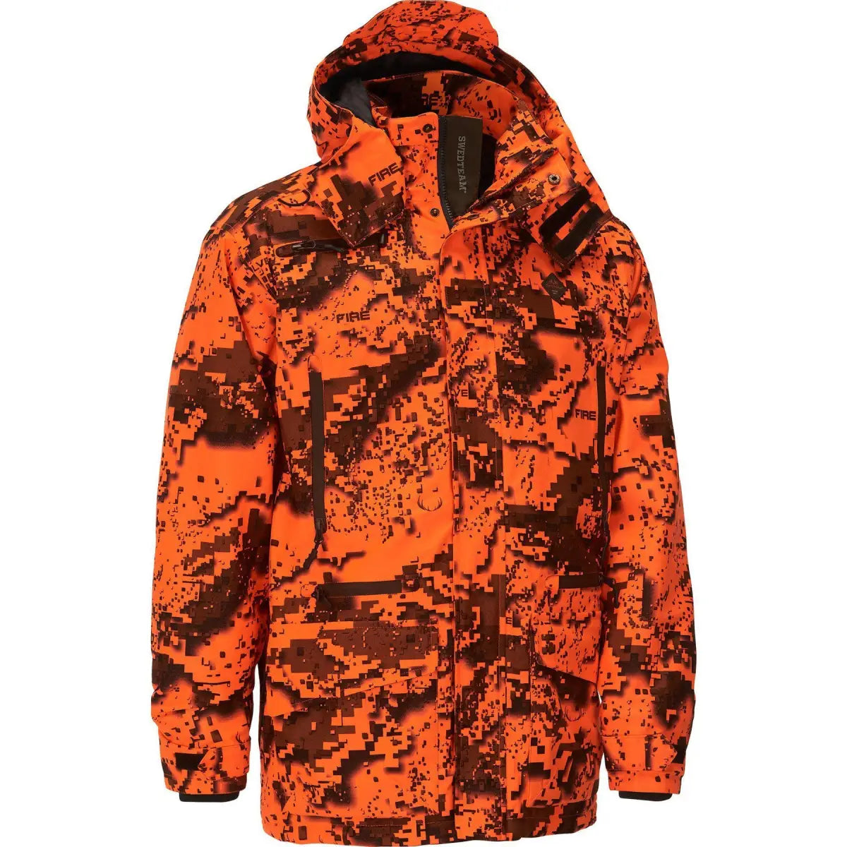 Es handelt sich hier um Herren Jagdjacke Ridge Thermo Classic Desolve Fire Swedteam für die Jagd.