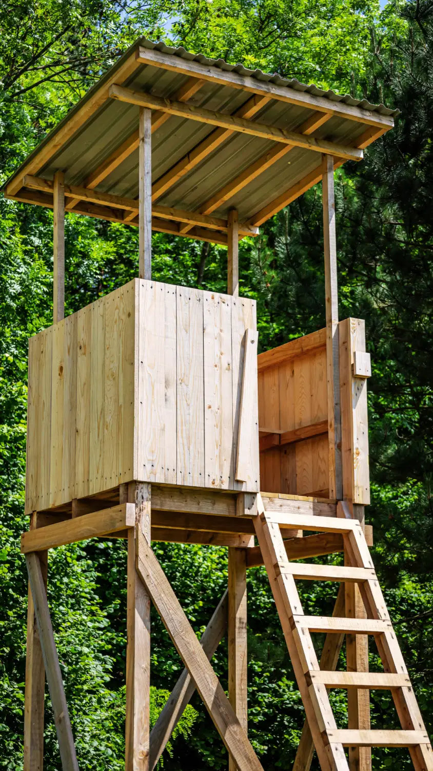 Hochsitz Outlander Basic - Jagdkanzel mit Dach für die Jagd.