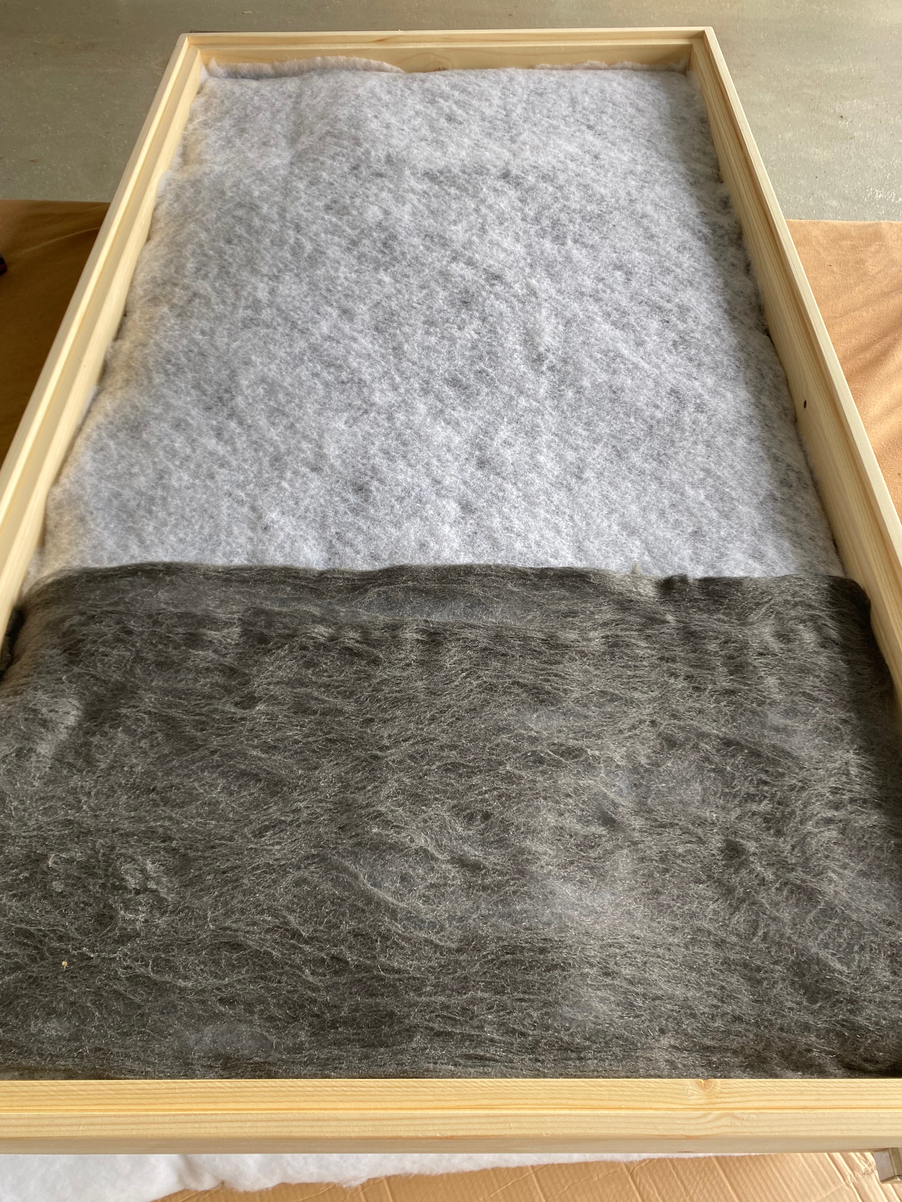 offenes Seitenteil Orgon Akkumulator mit Poyestervlies und Stahlwolle