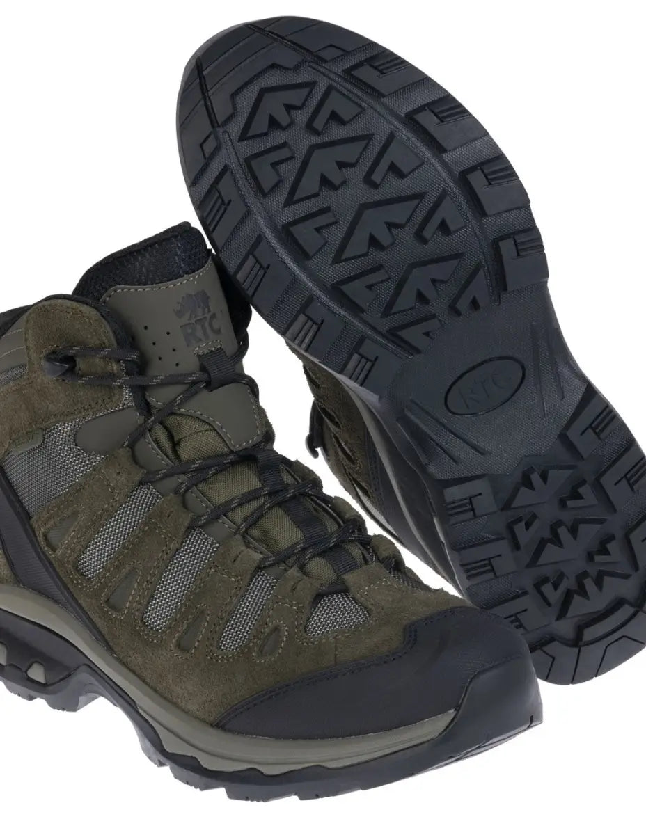 Es handelt sich hier um Jagdstiefel Outdoor RTC CENTAUR 6 in grün-grau für die Jagd.