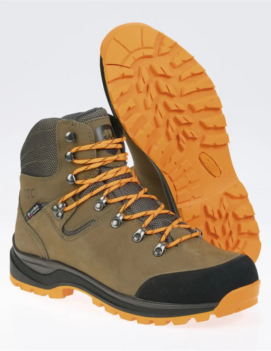Es handelt sich hier um Jagdstiefel Outdoor RTC NORDEN 6 Stiefel in beige die Jagd.