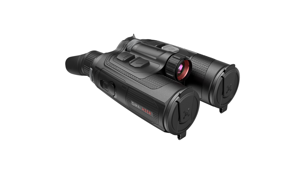 NOCPIX OMNI H35R 8K-Multispektral-Fernglas – Frontansicht beider Objektive Nahaufnahme