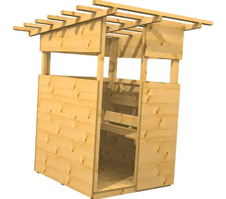 Es handelt sich hier um Offene Jagdkanzel "Enok" inkl. Bockgerüst und Leiter für die Jagd.