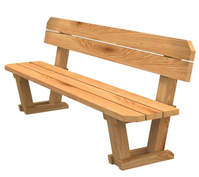 Es handelt sich hier um Parkbank mit Rückenlehne rustikal für die Jagd.