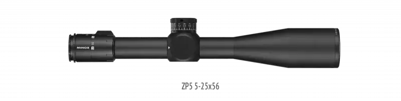 Es handelt sich hier um das MINOX Zielfernrohr PRO ZP5 5-25x56 für die Jagd.