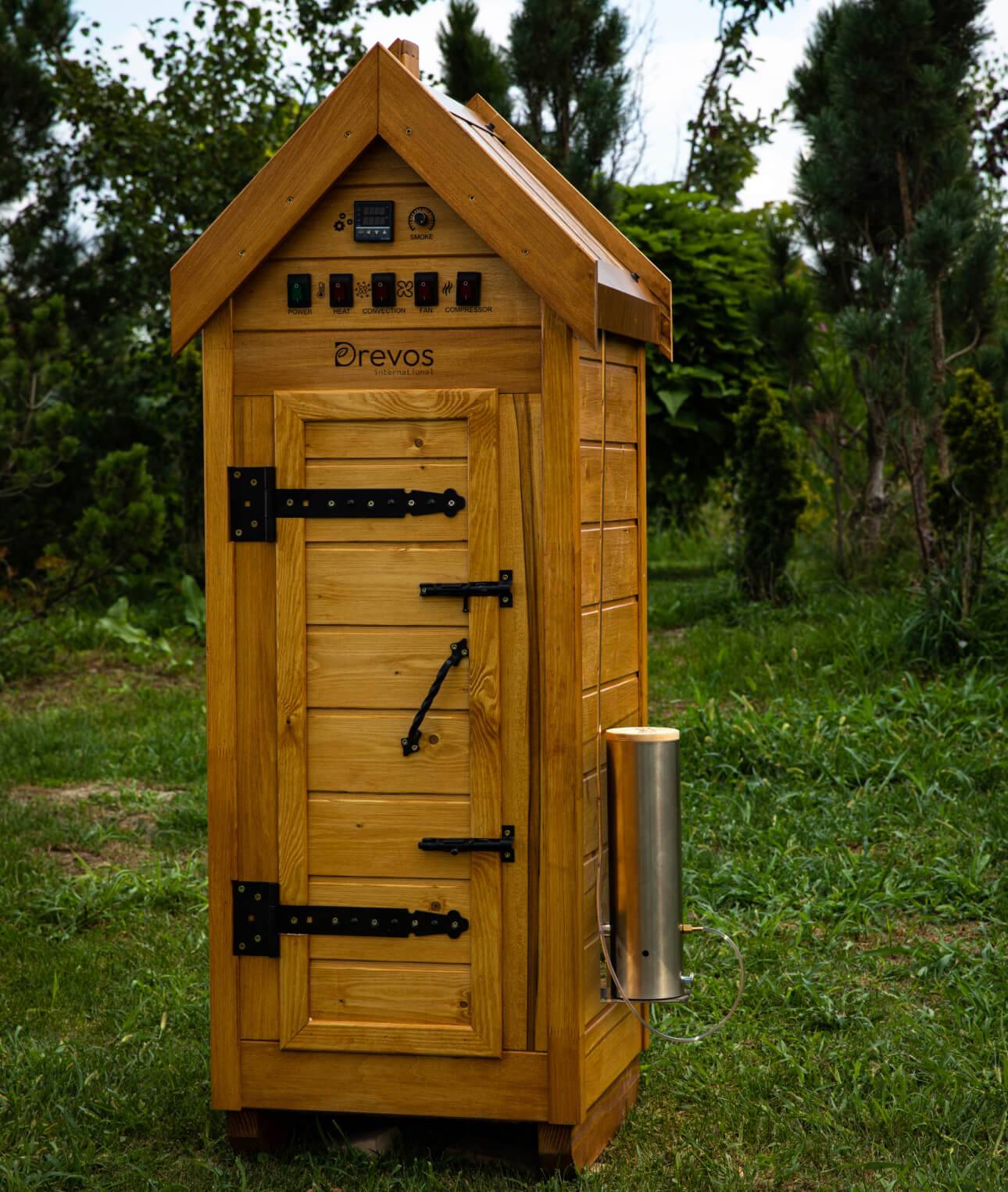 Automatische Räucherkammer aus Holz für Kalt- und Heißräucherung - Classic 15