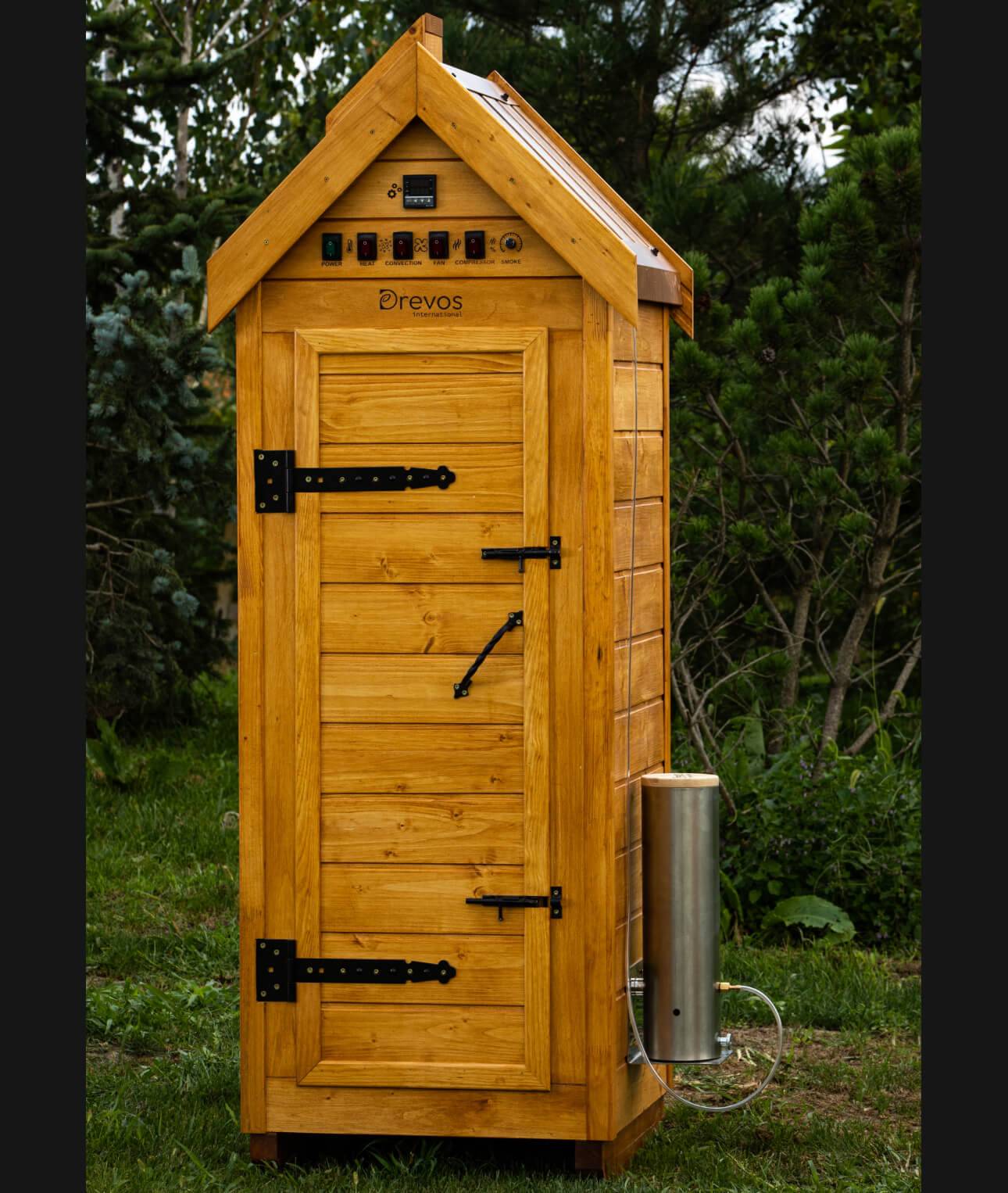 Automatische Räucherkammer aus Holz für Kalt- und Heißräucherung – Classic 30
