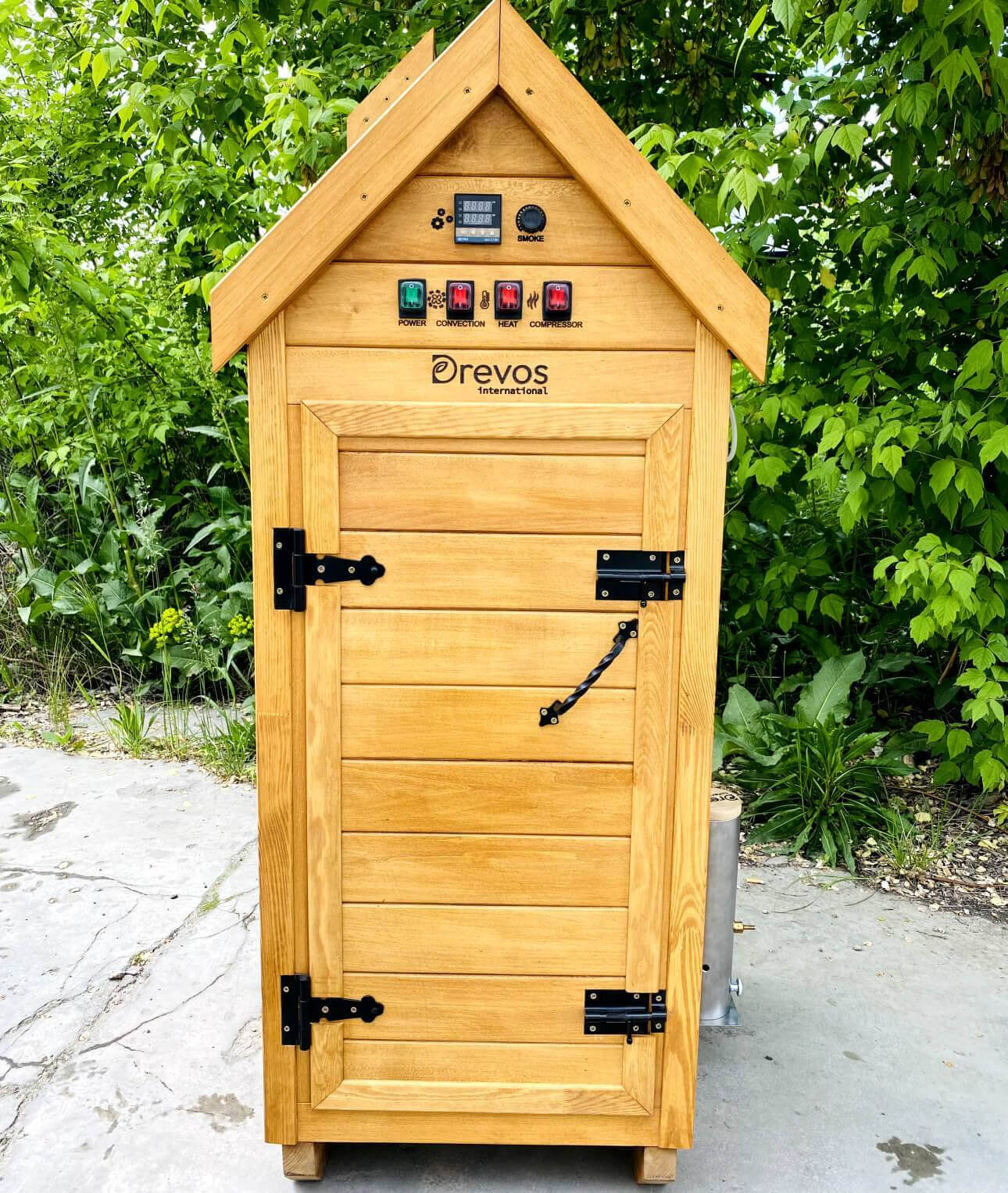 Automatische Räucherkammer aus Holz für Kalt- und Heißräucherung - Start 20