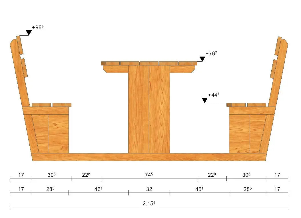 Es handelt sich hier Rustikale Sitzgruppe für 2 Pers. mit Rückenlehne für die Jagd.