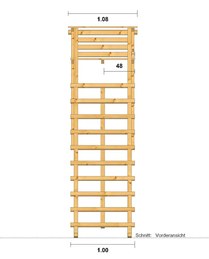 Es handelt sich hier um Ansitzleiter / Drückjagdleiter, ohne Dach 3,29 m Höhe für die Jagd.