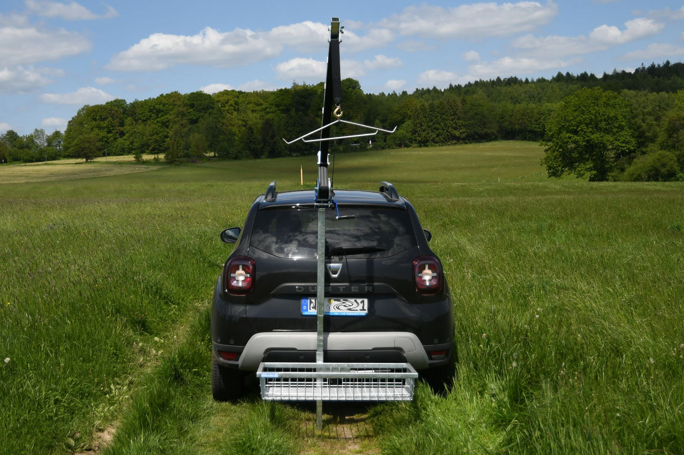 Wildgalgen Artemis Komplettset zur Montage ohne oder mit Heckträger für die Jagd.