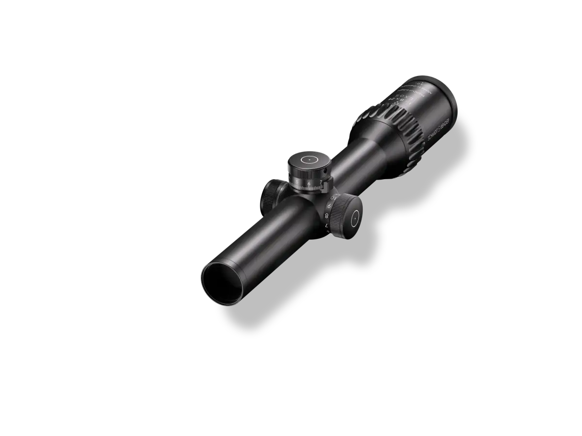 Es handelt sich hier um Zielfernrohr 1-8x24 Exos Schmidt & Bender für die Jagd.