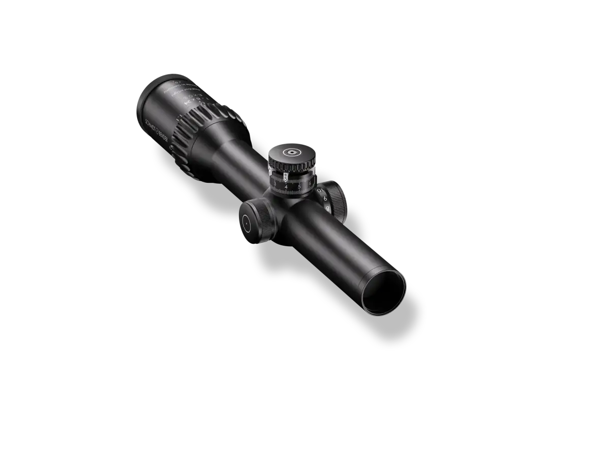 Es handelt sich hier um Zielfernrohr 1-8x24 Exos Schmidt & Bender für die Jagd.