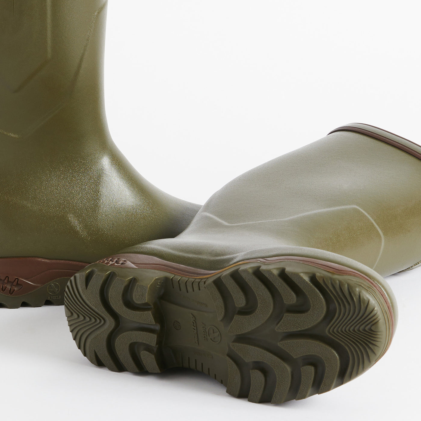 AIGLE Gummistiefel PARCOURS® 2 Iso khaki für die Jagd.