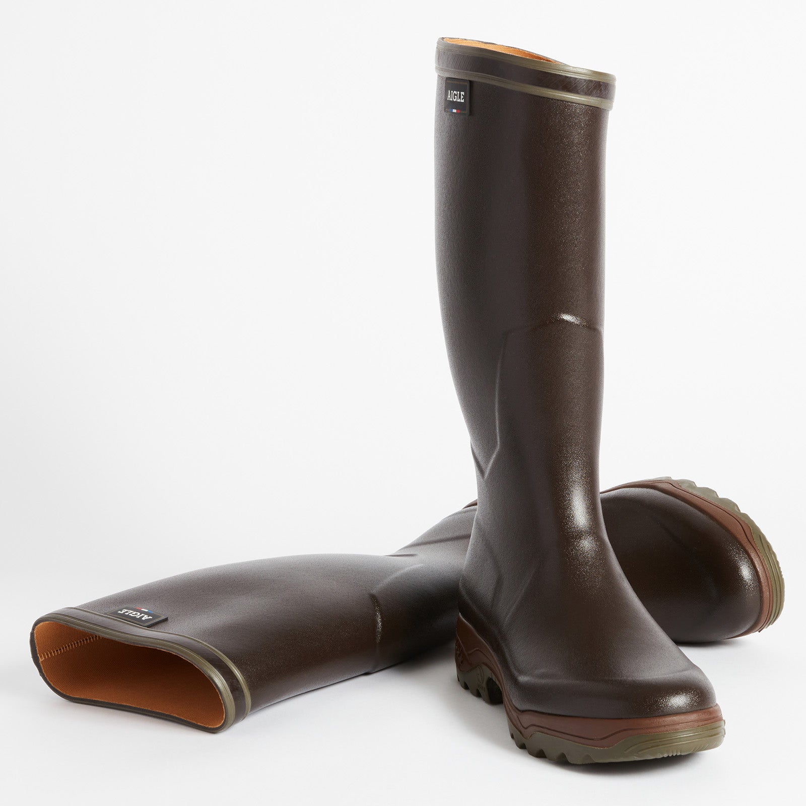 AIGLE PARCOURS® 2 Jersey braun Gummistiefel für die Jagd.