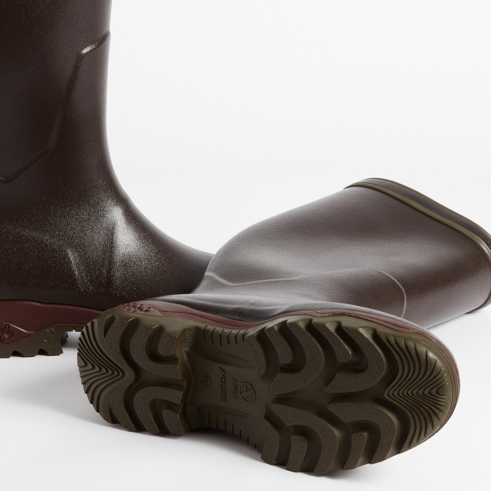 AIGLE PARCOURS® 2 Jersey braun Gummistiefel für die Jagd.