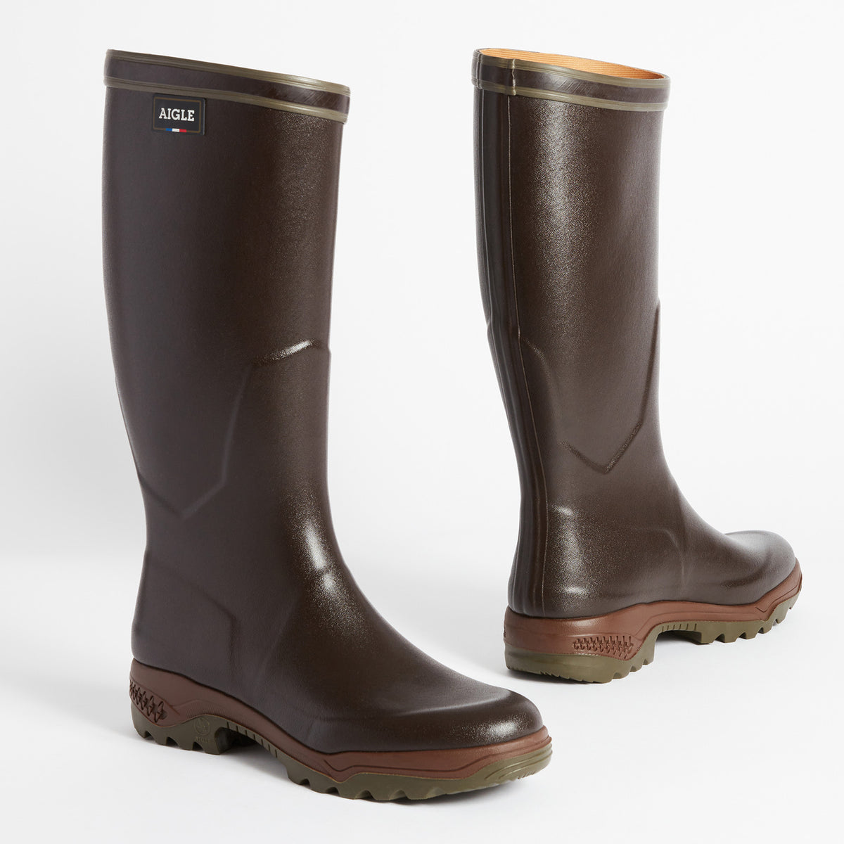 AIGLE PARCOURS® 2 Jersey braun Gummistiefel für die Jagd.