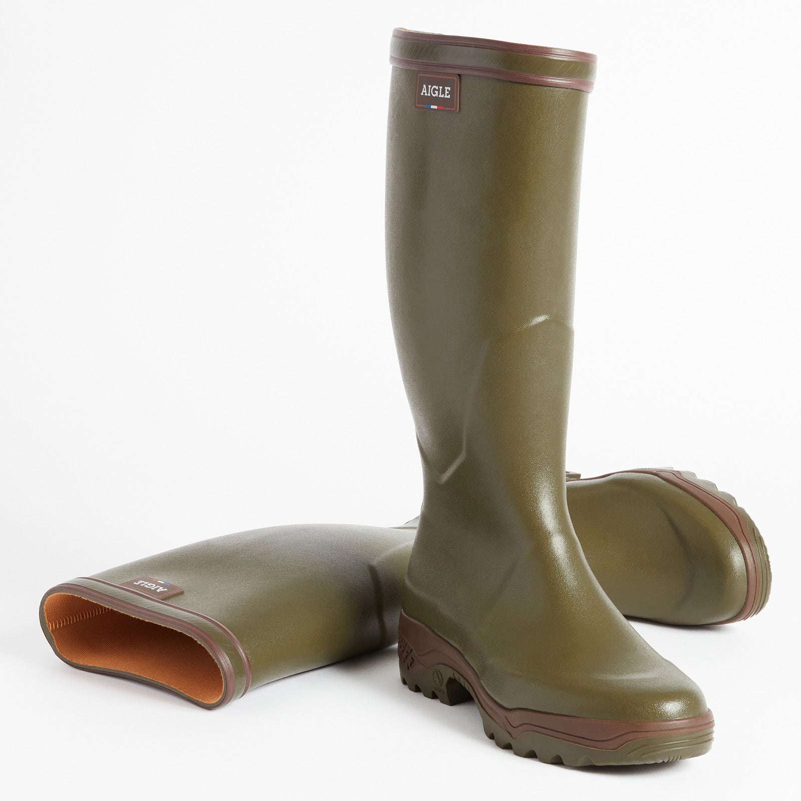 AIGLE PARCOURS® 2 Jersey khaki Gummistiefel für die Jagd.