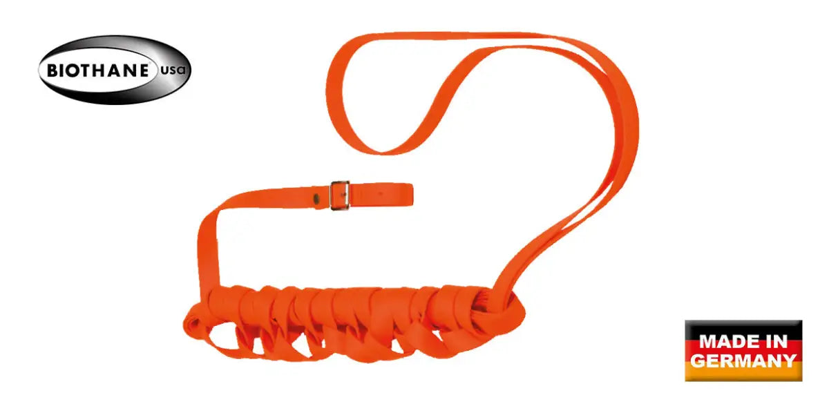 AKAH BioThane® Schweißriemen mit Lederstopper Schweißarbeit