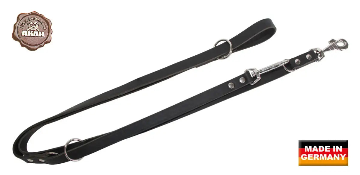 Es handelt sich hier um AKAH Polizeileine aus Sattelleder extra breit für die Jagd.