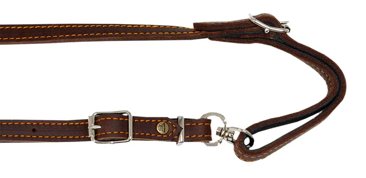 Es handelt sich hier um AKAH Umhängeleine aus Ölleder für die Jagd.