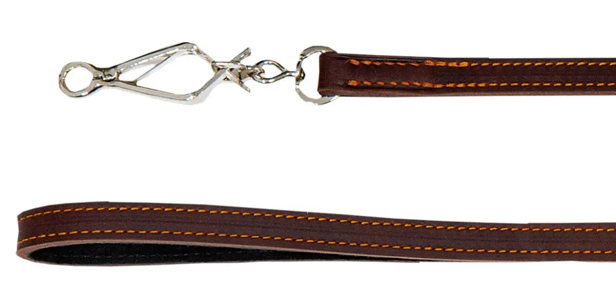 Es handelt sich hier um AKAH Umhängeleine aus Ölleder für die Jagd.