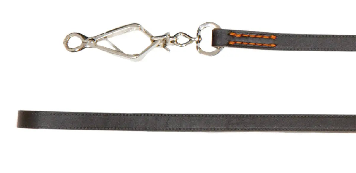 Es handelt sich hier um AKAH Umhängeleine aus Sattelleder für die Jagd.
