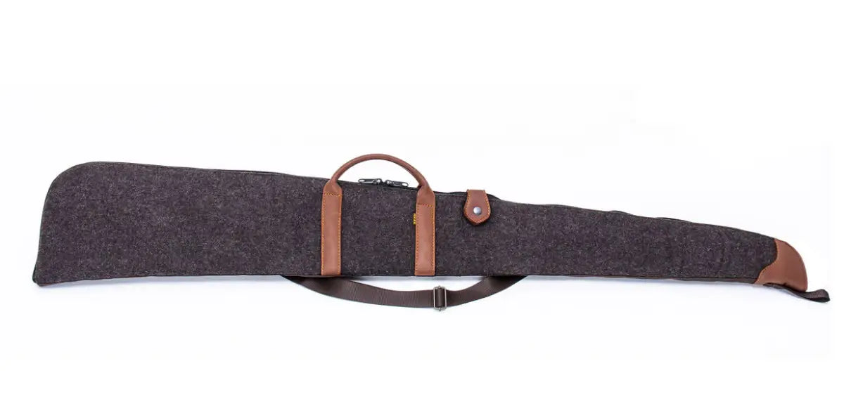 Es handelt sich hier um AKAH Flintenfutteral Loden/Elchleder für die Jagd.