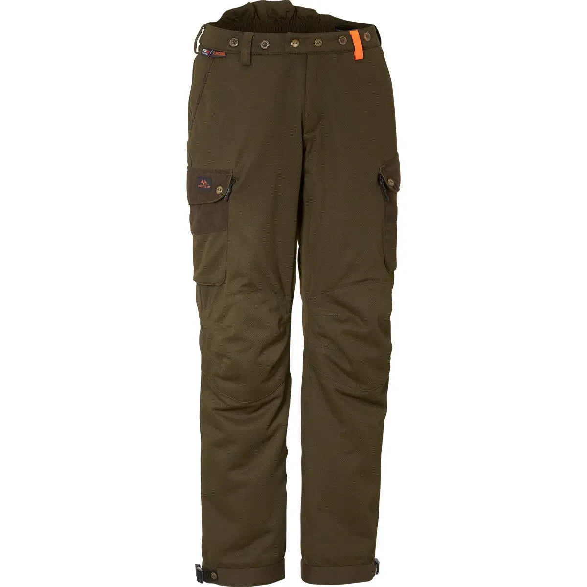 Es handelt sich hier um Herren Jagd Hose Crest Booster Classic Olive Green Swedteam für die Jagd.