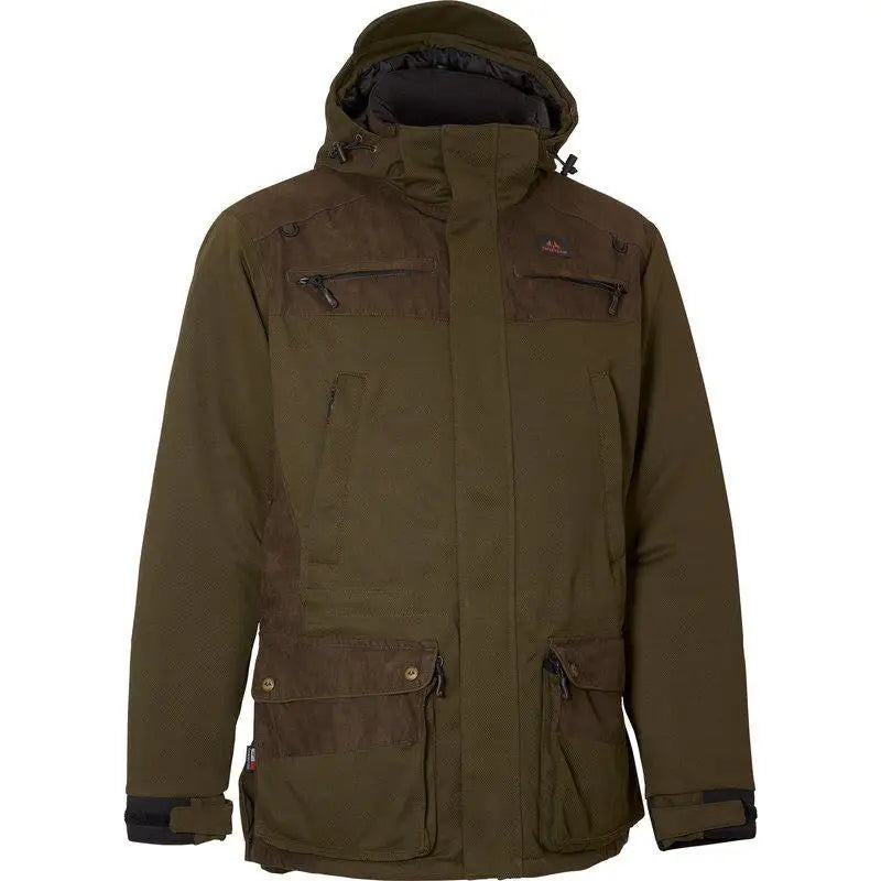 Es handelt sich hier um Herren Jagdjacke Crest Booster Classic Olive Green Swedteam für die Jagd.