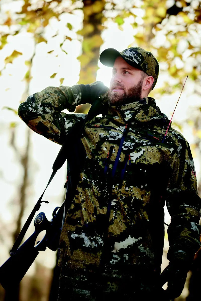 Es handelt sich hier um Herren Jagdjacke Ridge Pro 2 Desolve Veil Swedteam für die Jagd.
