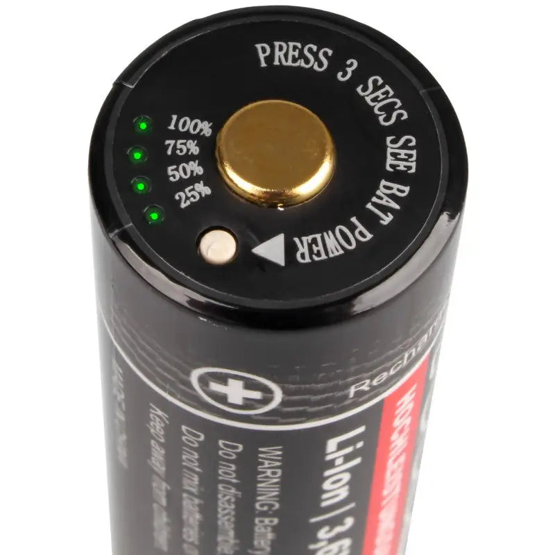 Es handelt sich hier um Kraftmax Pro Li-Ion Akku Typ 18650 3,6V/ 3400mAh mit USB-C Ladebuchse für Nachtsichtgeräte für die Jagd.