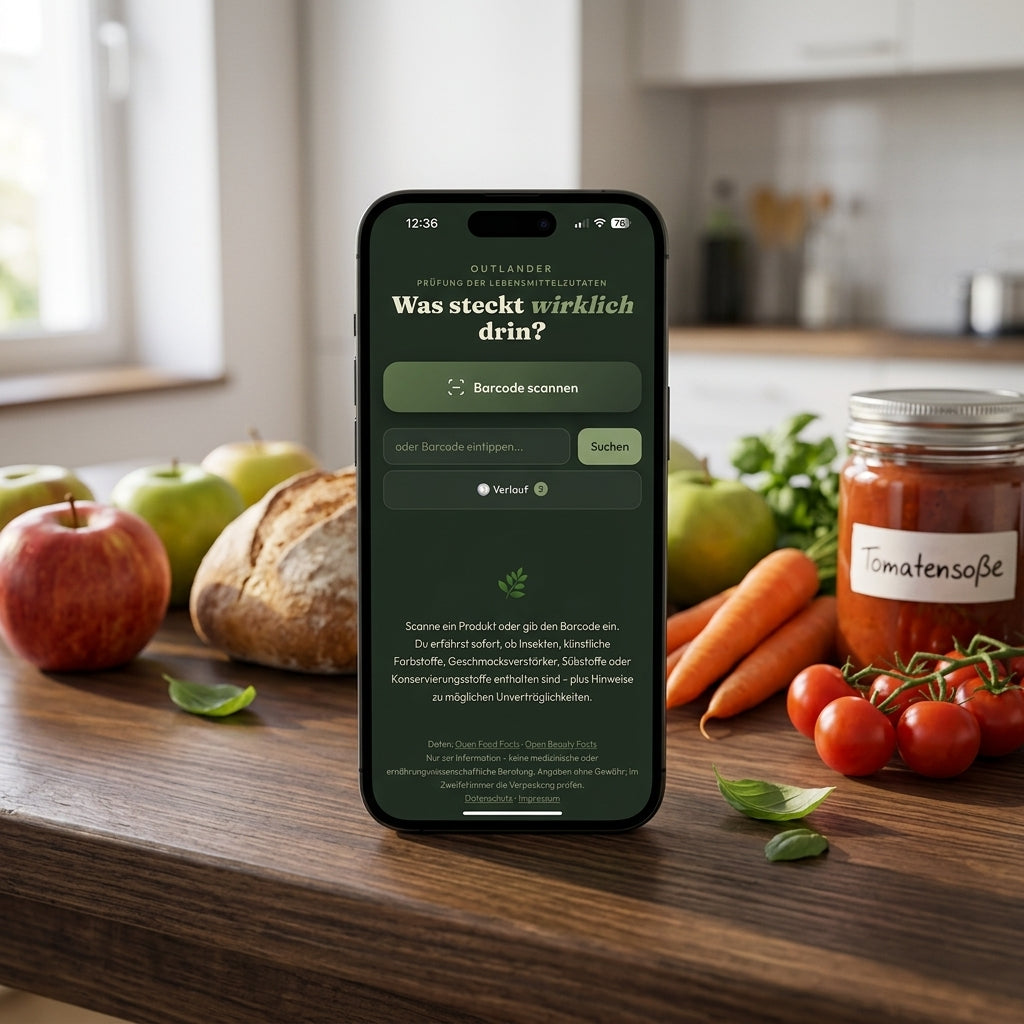 Outlander Lebensmittelscanner – Startseite