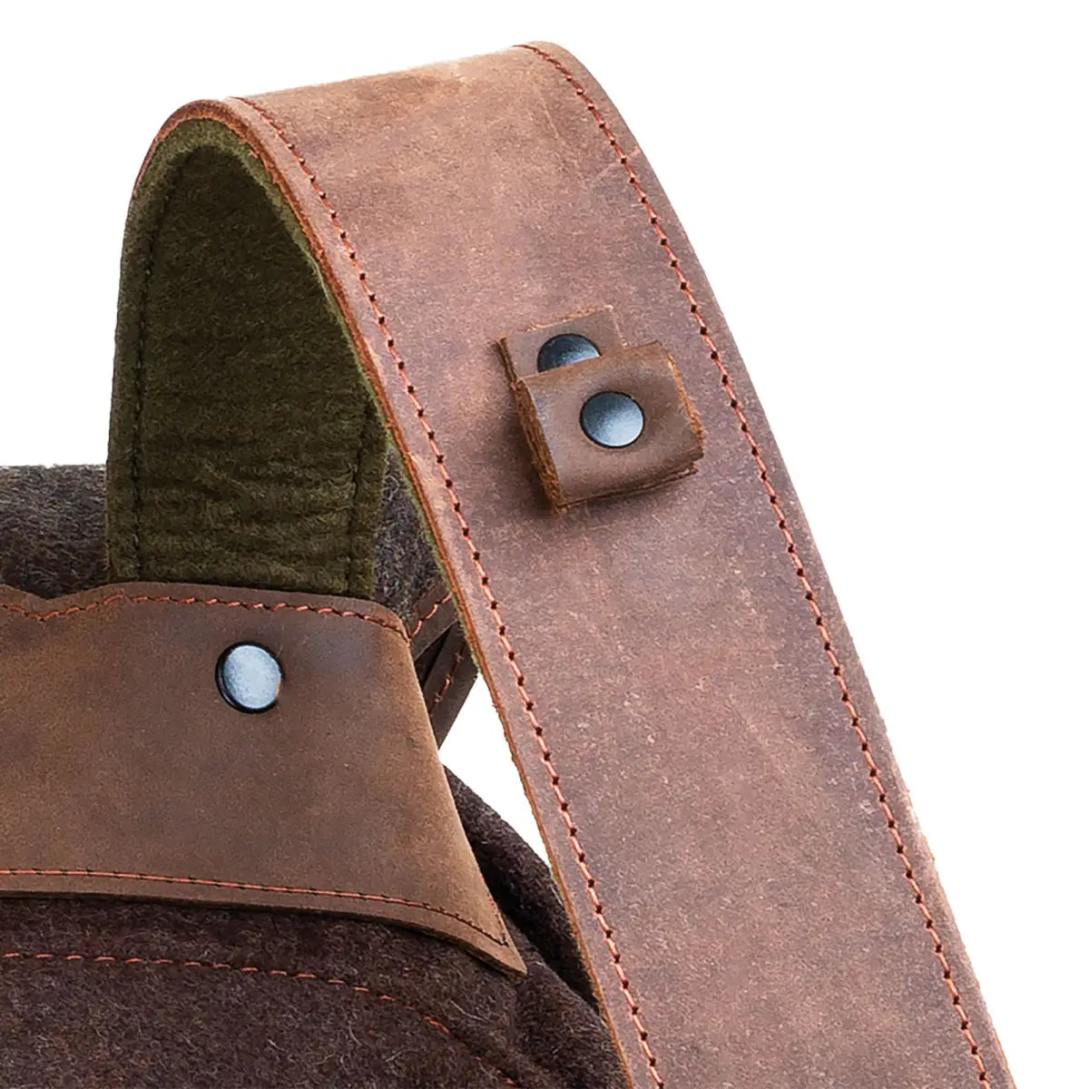 Es handelt sich hier um Loden-Rucksack braun/grün für die Jagd.