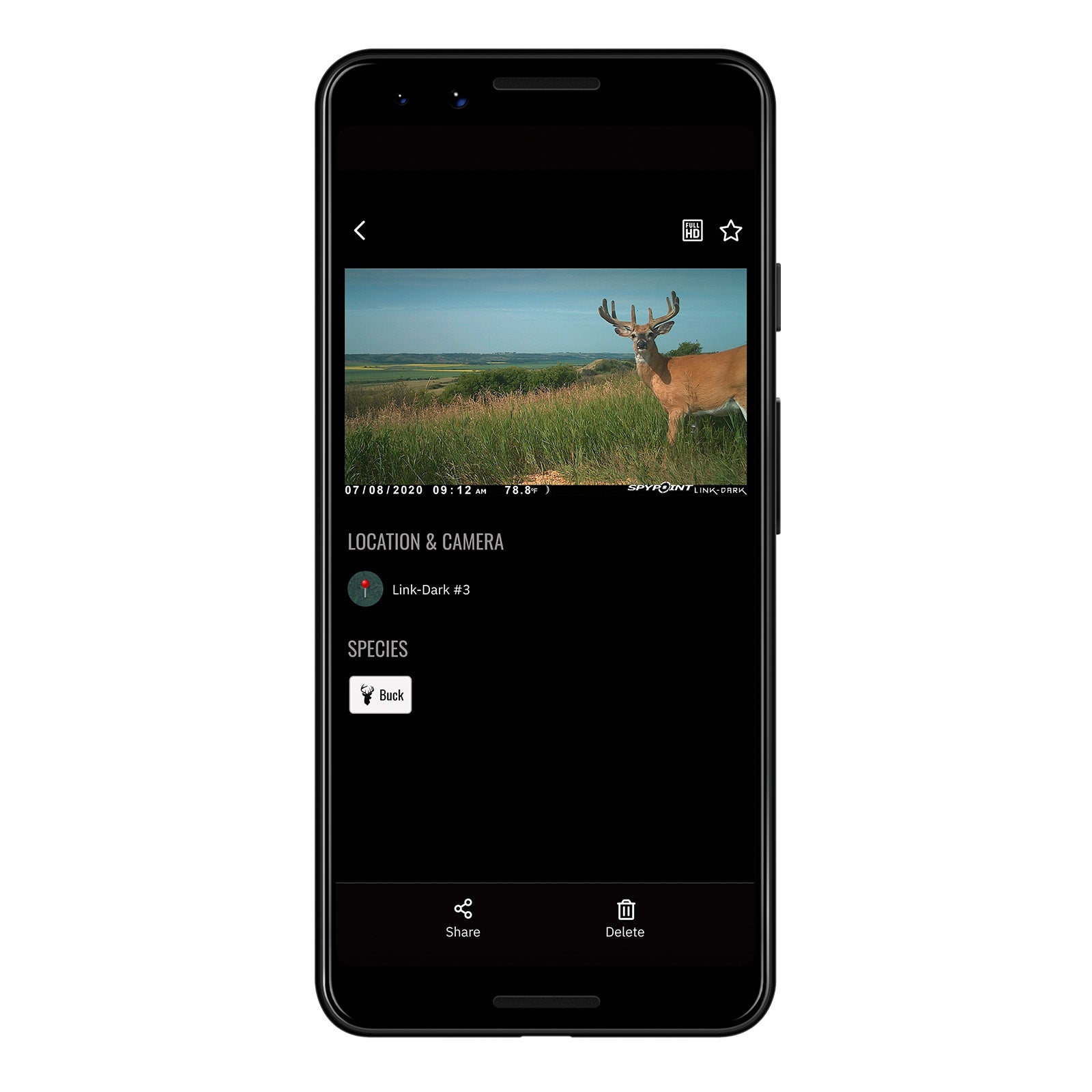 Es handelt sich hier um App zur SPYPOINT Flex Wildkamera für die Jagd.
