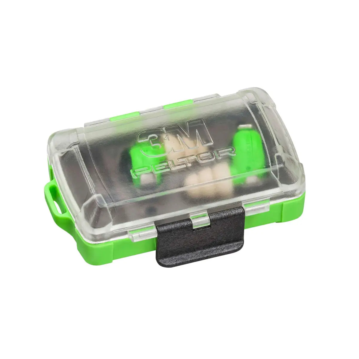 Es handelt sich hier um 3M™ Peltor™ EEP-100 EU Gehörschutzstöpsel grün für die Jagd.