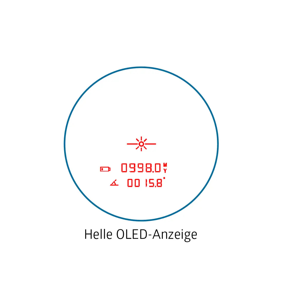 Anzeige vom Fernglas NOBLEX NF 10x42 R advanced für die Jagd.